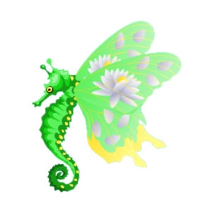 Mossy Butterfly Seahorse